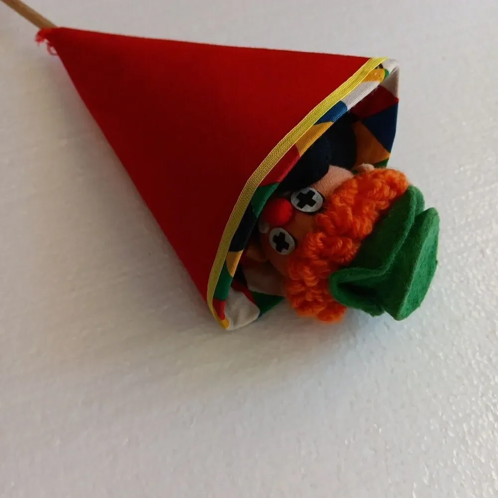 Moravska Ustredna Cone Puppets Princess And Clown Vintage Imagination Fun Toys